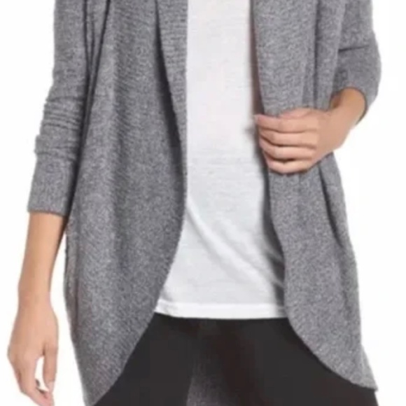 Barefoot Dreams Circle Cardigan Pacific Blue Silver Heather size XS/S - Picture 4 of 5